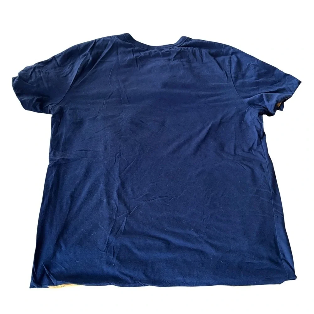 Disney Parks Reversible Shirt Large Mickey Mouse Walt Disney World 71 Navy Gold - Picture 7 of 7